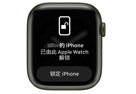 梨林镇苹果手机维修分享用 AppleWatch 解锁配备面容 ID 的 iPhone方法 